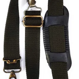 START NOW Gun Belt, Hand-Made, Made up of Cotton, a Buckle Used for Easy Attachment and a Fully Rubberized Gripper for a Perfect Grip. (Military Green) Strap-30