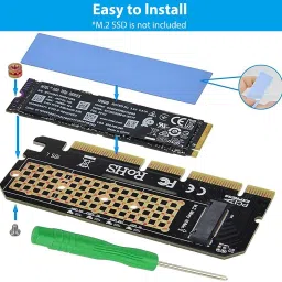 Verilux NVME Adapter PCIe x16 with Gel Pad, M.2 NVME or AHCI SSD to PCIE 3.0 Adapter Card for Key M 2230, 2242, 2260, 2280 Size M.2 SSD, Support PCIe x4 x8 x16 Slot GDDR5 256 MB NVIDIA Chipset 128 bit 612 MHz Graphics Card image 5