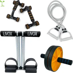 Tummy Trimmer And Toning tube, wheel Roller With Pushup Bar. Ab Exerciser-15