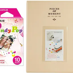 FUJIFILM Mini 10X1 candy pop Instant Film With 128-sheet Beige Album for mini Film Roll-83