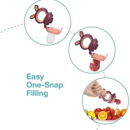 nxgtya Bunny Silicone Food/Fruit Nibbler with Extra Mesh, Soft Pacifier & feeder Feeder - SILICON image 3