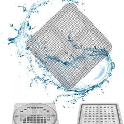 Drain Mesh Stickers, Hair Catcher Shower Drain Cover for Bathroom -20 Pcs Hair Wash Basin-image-27