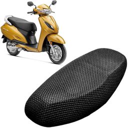 lakshmina enterprises DD 3D Free Size Bike/Scooty Seat Cover Very Soft Net Mesh Fabric and Smooth Single Bike Seat Cover For Honda Activa i-picture-1