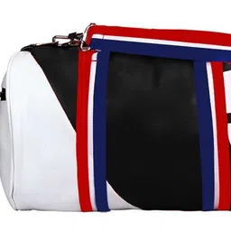 true indian 20 L Gym Duffel Bag - Sport Bag WITH SHIPPER for gym and travel BAG||Duffel Shoulder Bag (Kit Bag) - Black, White-picture-27