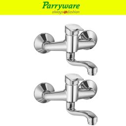 Alpha Wall Mounted Sink Mixer brass set of 2 pic 363 Alpha Sink mixer Sink Mixer Faucet-image-4