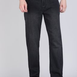roadster Men Regular Mid Rise Black Jeans-picture-1