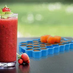 jiyancreation Ice Cube Tray Silicone for Freezer Honeycomb 32 Cavity Ice Cube Multicolor Silicone Ice Cube Tray image 5