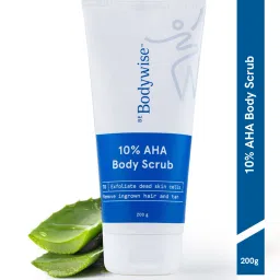 10% AHA Body Scrub |10% Lactic Acid, Oat Extract | Exfoliates Skin, Reduces Tan Scrub-5