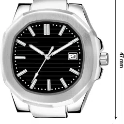 vamkora Analog Watch - For Men Black Dial Date Function VM-LR144 image 4