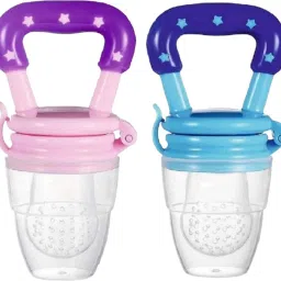 Mess-Free Baby Fruit Feeder for 6-12 Months l Happy Infant Pacifier- Silicone , BPA Free Plastic-32