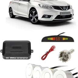 PKNA0448 White Car Reverse Parking Sensor with LED Display 4 Sensor PKNA0448 Parking Sensor-19