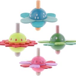 Spinning Tops for Kids Toddlers 3+ (Flower Theme Pack of 4)-image-73