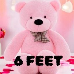6 Feet Romantic Pink Teddy Bear | Big Plush Toy with Heart for Girls, Couples - 182 cm-image-63