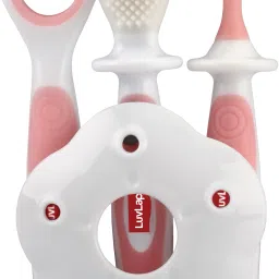 Baby Training Toothbrush Set with Anti Choking Shield, Teeth Tongue Cleaner, Extra Soft Toothbrush-16
