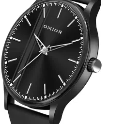 omior Black Dial Slim Analog Watch for Men – Casual & Formal Look Analog Watch - For Men Black Dial Slim Analog Watch for Men – Casual & Formal Look image 5