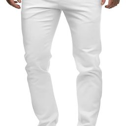Men Regular Mid Rise White Jeans-image-61