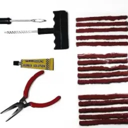 15 STRIP Car Tire Repair Tool Kit Studding Tool Set Auto Bike Tubeless Tubeless Tyre Puncture Repair Kit-picture-11