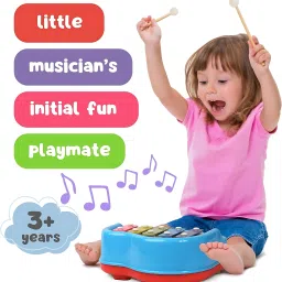 acarya 2 in 1 Piano & Xylophone, 5 Multicolored Key image 3