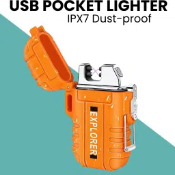 Explorer USB (Cigaratte Lighter)Windproof Flameless ARC Rechargeable LighterY56 Explorer USB (Cigaratte Lighter)Windproof Flameless ARC Rechargeable LighterY56 Pocket Lighter-image-98