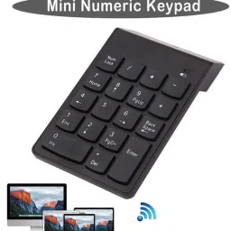 LipiWorld Mini Numeric Keypad 2.4GHz Wireless 18 Keys Pad for PC Laptop Wireless Standard Multi-device Keyboard Compatible with Desktop, Laptop, Mac Easy to Use,Plug and Play,Quick, Comfy Durable body image 5