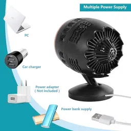 Sampri Mini Handheld Fan, Portable Fan USB Rechargeable, Small Pocket Fan Cooling Mini Portable Hand Fan 3 Speed modes Build-in Battery Rechargeable Fan USB Fan image 2