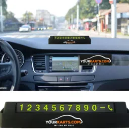 Car Phone Number Dashboard Display Plate | Push Down to Hide Number Car Number Plate-10