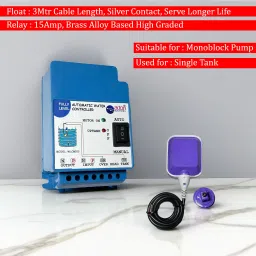 AdonElectronics Fully Automatic Water level Controller And Indicator With Float Sensor - IP 68 - Wired Sensor Security System image 2