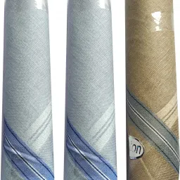 JSR Set of 3 Pcs Premium Quality Men's/ Boy's Pure Cotton Grey & Brown Colour With Border Hankies/ Hanky/ Handkerchief ["Brown","Grey"] Handkerchief-image-109