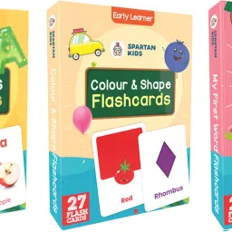 Alphabet, My First Word, Colour & Shape Easy Learning For Kids Flash cards-15