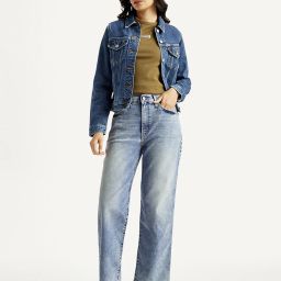 levi's Women Flared Mid Rise Blue Jeans-picture-7