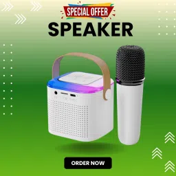 FRONY 10W Bluetooth Speaker Wireless Karaoke Mic Speaker with RGB Light speakersNM211 10 W Bluetooth Party Speaker-12