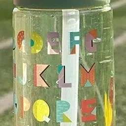 ABCD WATER SIPPER BOTTLE WITH HANDLING PLASTIC BOTTLE BUTTON WITH STRAW SIPPER 450 ml Water Bottle-image-61