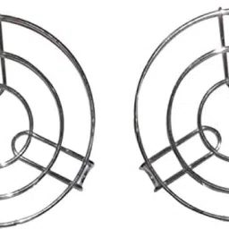 Kitchen Cooking Pot Steaming Tray Stand Stainless Steel Round Cooker Steamer Rack Stand Cookware Tool, Pack of 2 Polished Trivet-15
