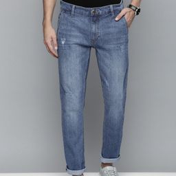 the indian garage co. Men Slim Mid Rise Blue Jeans-picture-23