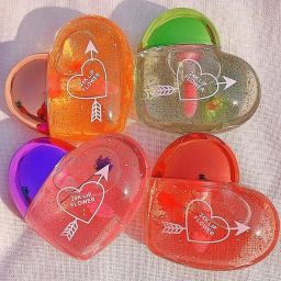 1Pcs Cute Heart Shape Swiss Korean Lip Gloss in Waterproof Pink Shade-image-9