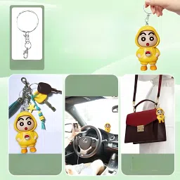 atithi shop Shinchan Face Rotating Keychain Key Chain image 4