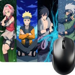 FINIXSTORE Anime Naruto Team 7 Printed (9 inch x 7 inch) Non Slip Base Mousepad-image-62