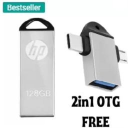 HP V220g OTG 2IN1 128 GB Pen Drive Compatible with Laptop, Mobile, Tablet USB 2.0, USB 3.0 Metal Case-15