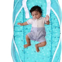 Cotton Kids Washable gunzaa Baby Mosquito Net Bed with Soft Cotton Mattress Breathable Mosquito Net-7