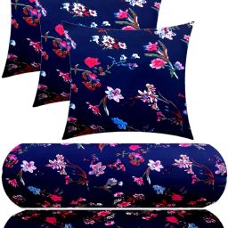Microfibre Floral Sleeping Pillow Pack of 5-image-57