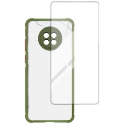 ARROW Hybrid Screen Protector & Polycarbonate Back Cover Combo for Xiaomi Mi 10i (Scratch Protection, Light Green)-3