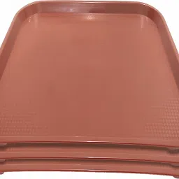 12”x16” Plastic Cafeteria Brown Pack of 3/Fast Food Tray, Platter, Serving Tray Tray-17