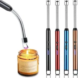 USB Rechargeable Flexible Arc Lighter - Windproof & Flameless Plasma Design Plastic Electronic Gas Lighter-image-56