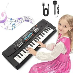 Piano Keyboard with 37 Keys Microphone dc Power Recording Musical Toy for Kids-12