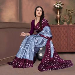 Printed Kanjivaram Georgette, Silk Blend Saree-image-35
