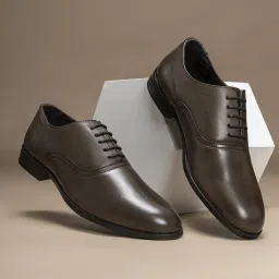 Formal Oxford Shoes for Men |Refined Round-Toe Shaped Real Leather Shoes Oxford For Men-image-66