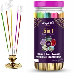 luxurious Incense Stick Collection For Negative Energy Remover Agarbatti Imegica, Rose, lavender, Rajnigandha, Bharat Darsan Pooja Items-image-20