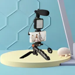 FRONY Video Kit with Tripod, LED Lights and Wireless Microphone Setup For VloggingU290 Tripod-picture-0
