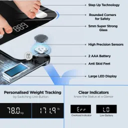 Dr Trust USA Legend BMI Weighing Scale with App Sync 526 Bluetooth Digital Weight Scale & Body Fat Analyzer image 5