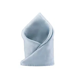The Tie Hub Men Grey Solid Pocket Square-picture-27